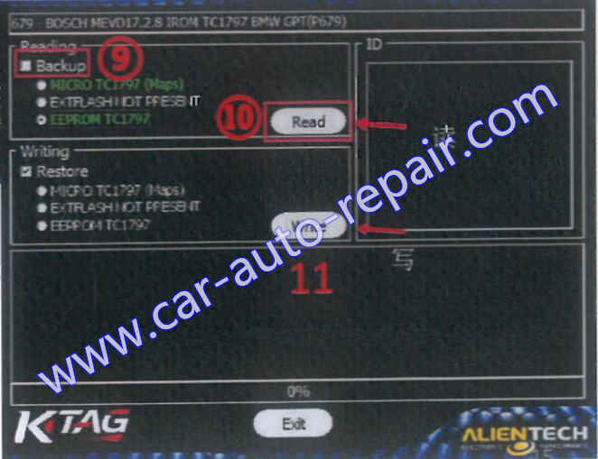 How to Use Ktag to Clone ECU for BMW 5 Series MEVD17 (8)