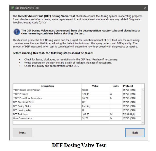 MACK and Volvo EPA 13 to GHG17 DEF Dosing Valve Test by JPRO (2)