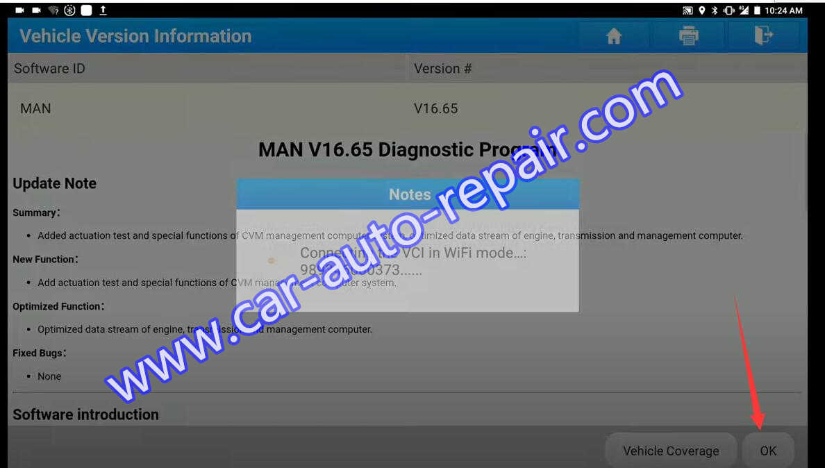 MAN Truck Idle Speed Adjustment by Launch X431 (7)