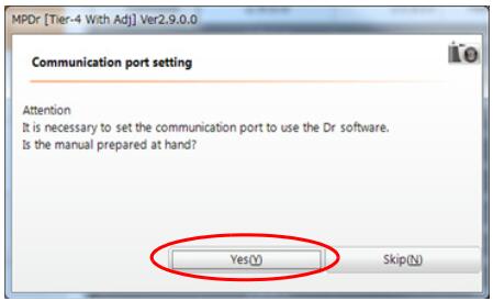 How to Set Communication Port for Hitachi MPDr Software (5)