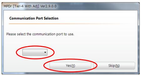 How to Set Communication Port for Hitachi MPDr Software (6)