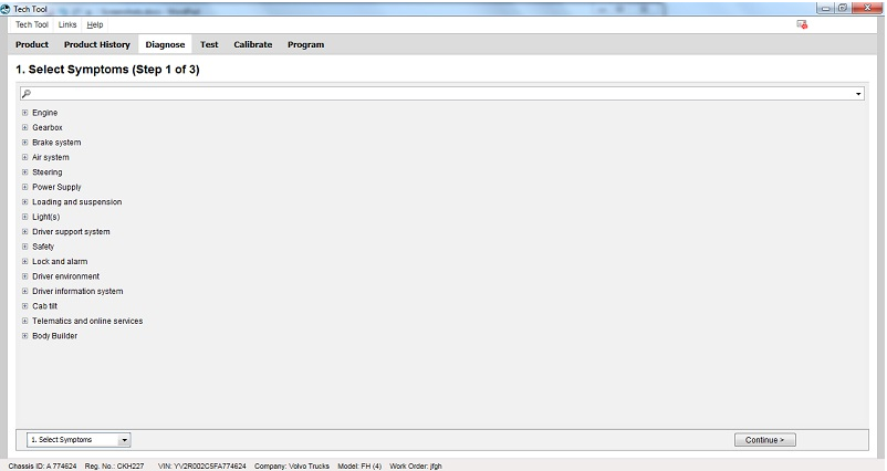 How to Use Volvo Techtool Start Vehicle Diagnose and Repair (1)