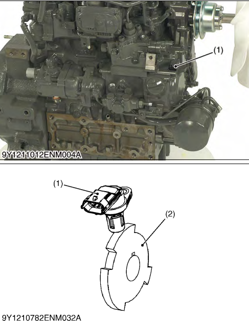 Kubota L3901 Tractor Engine Sensors (2)