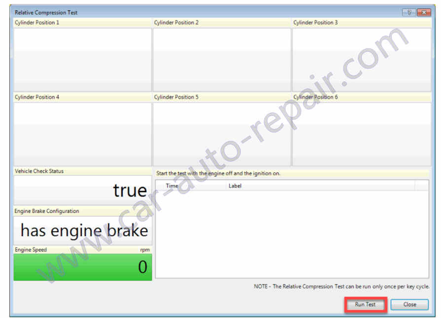 How to Perform Relative Cylinder Compression Test for Detroit GHG17 Engine (2)