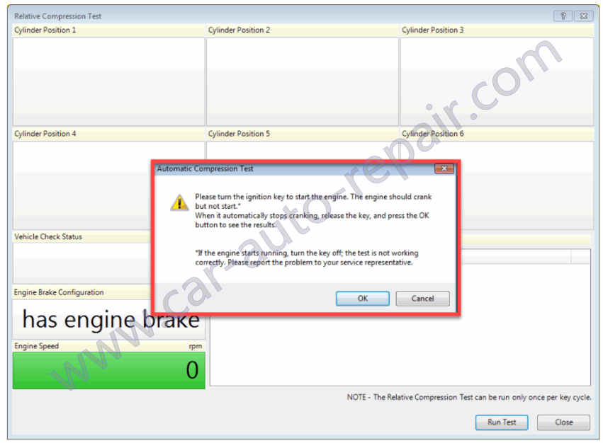 How to Perform Relative Cylinder Compression Test for Detroit GHG17 Engine (4)