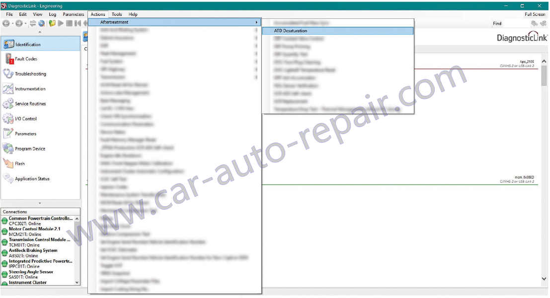 How to Use DDDL to Perform ATD Desaturation Test for GHG17 Engine (1)