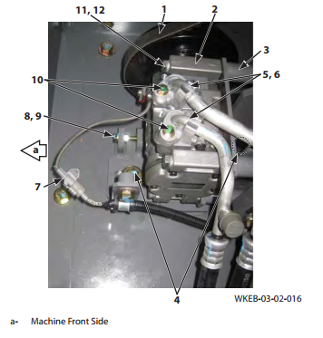 HITACHI EX5600 Air Conditioner Compressors Removal and Installation Guide (5)