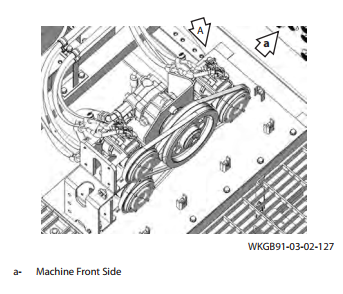 HITACHI EX5600 Air Conditioner Compressors Removal and Installation Guide (6)