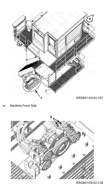 HITACHI EX5600 Air Conditioner Compressors Removal and Installation Guide (8)