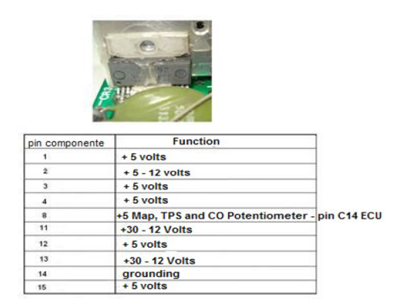 Monza, Kadett and Ipanema Multec 700 GM ECU Components Pinout (6)