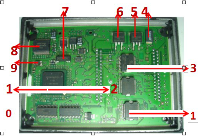 Multec H VHC GM ECU Components Pinout