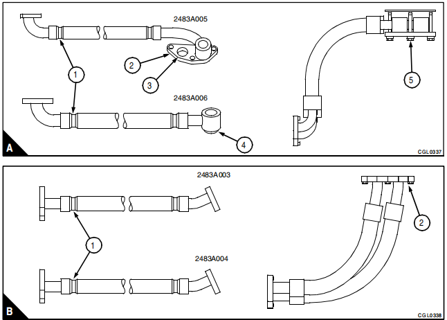 Perkins Phaser1000 Series (6 cylinder) Change Oil Cooler Pipes (3)