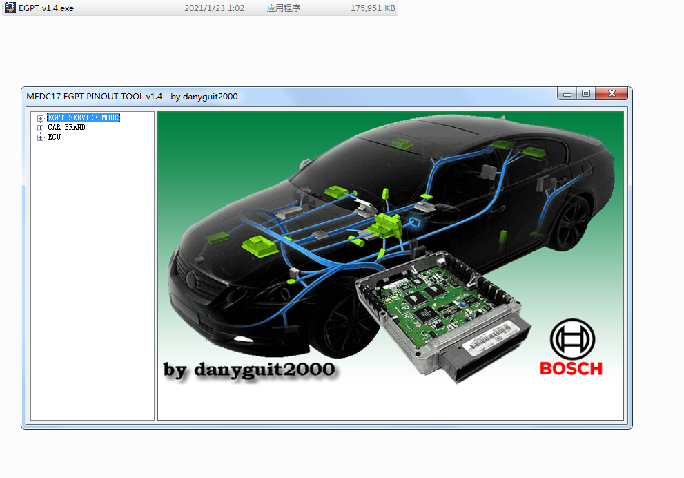 BOSCH MEDC17 EGPT PINOUT TOOL v1.4 100% Work