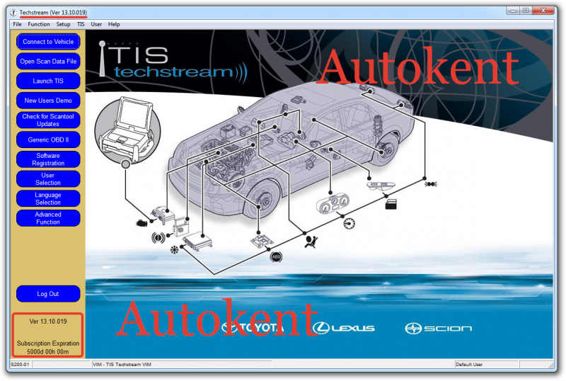 Toyota techstream установка