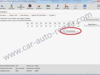 How to Program New Injector ID Code for HITACHI ZX-5 Excavator (4)